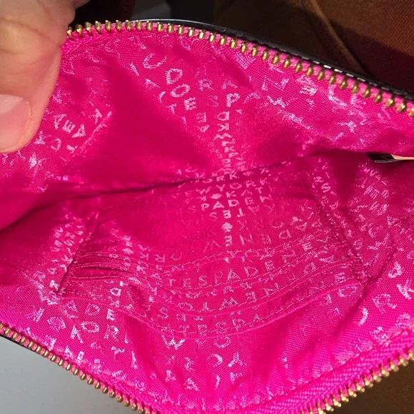 Kate Spade New York Wallets Womens Laurel Way Tinie Pink Leather Zip Wristlet - Picture 5 of 5